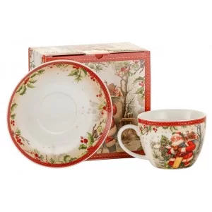 Filiżanka ze spodkiem 400 ml świąteczna - Marco Polo