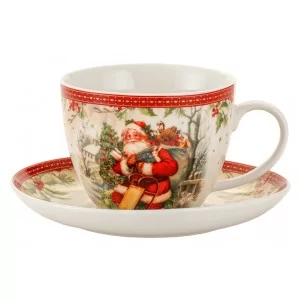 Filiżanka ze spodkiem 400 ml świąteczna - Marco Polo