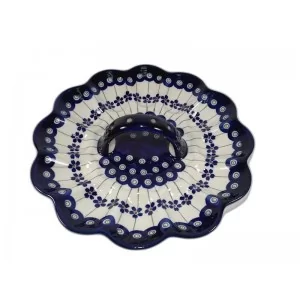 Talerz na jajka 24 cm dek. 166a - Bolesławiec