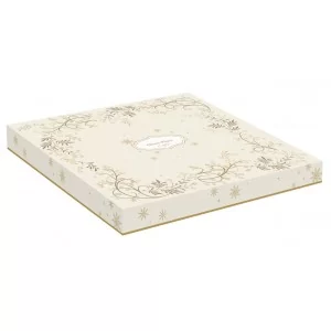 Talerz patera 30 cm świąteczny złoty - Maco Polo